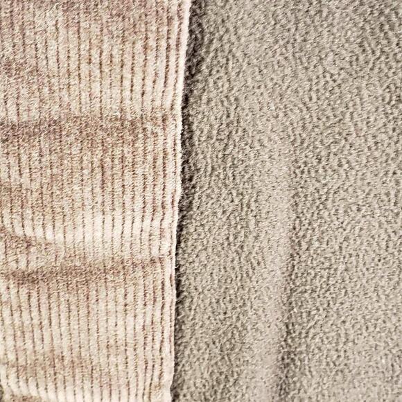 LL Bean Shirt Heavy Snap Button Men’s Size Large L Brown Corduroy Fleece Lined - Picture 6 of 9